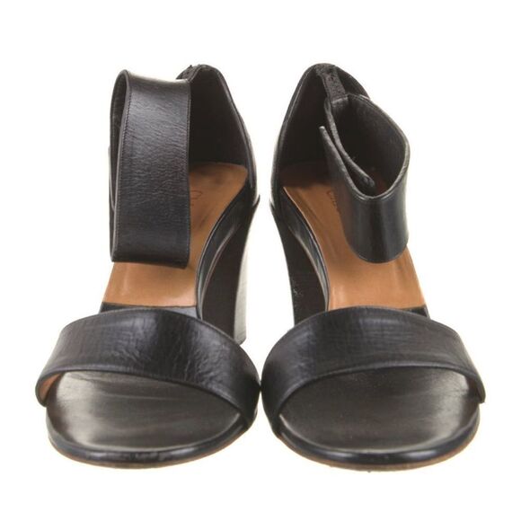 Chloe Ankle Strap Leather Block Heel Sandals Size 6.5, IT 36.5 - Picture 5 of 5